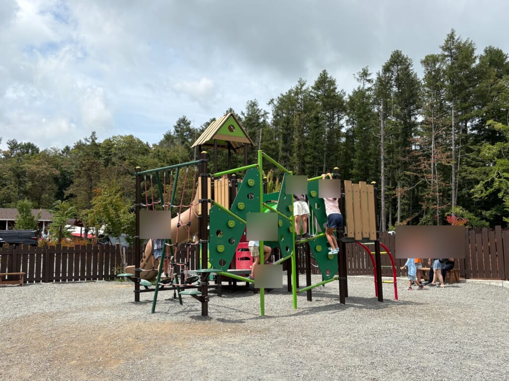 KIDS PLAY GARDENの遊具で遊ぶ子どもたち